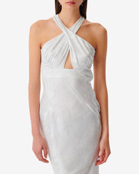 Calvino maxi dress - Pearly White