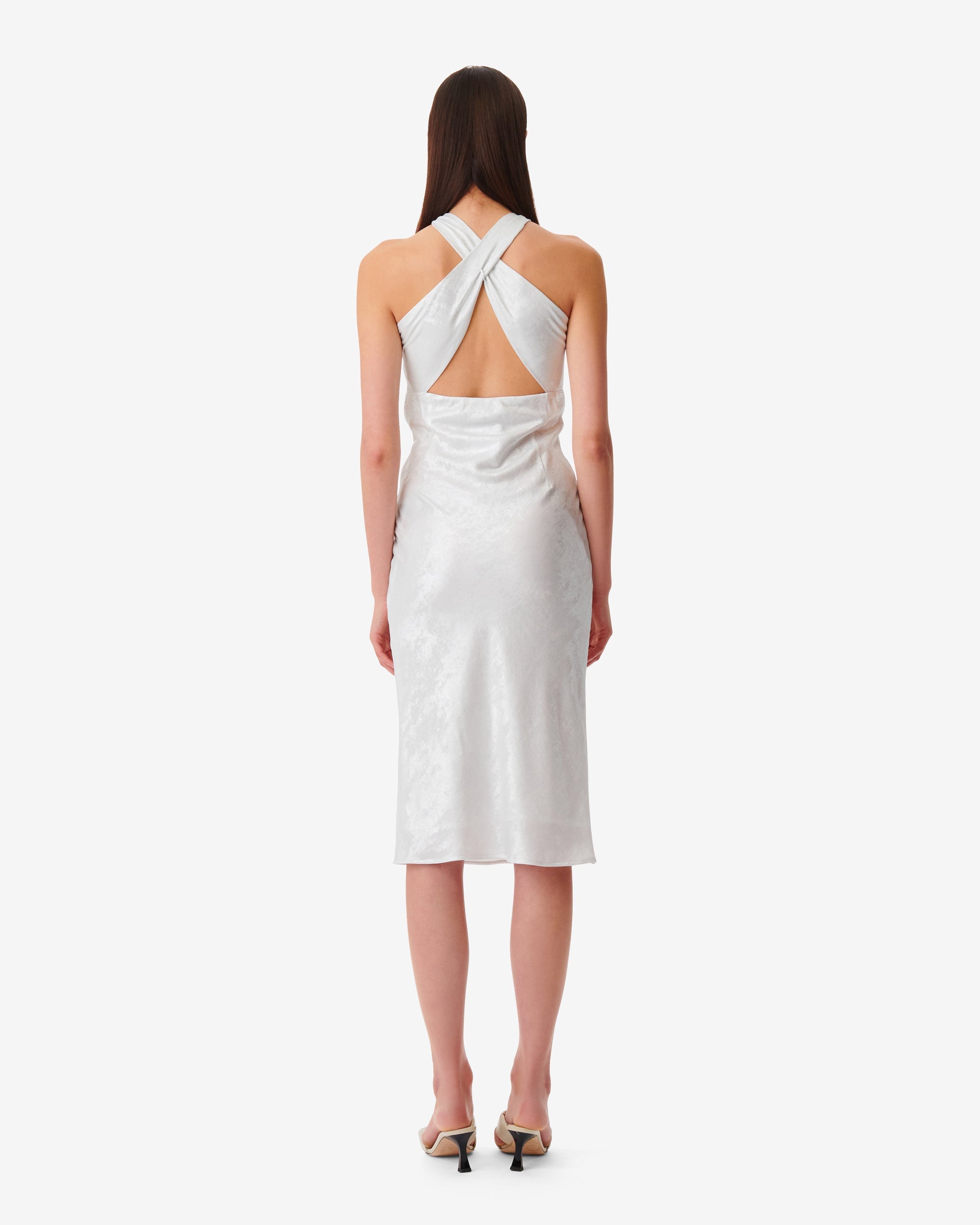 Calvino maxi dress - Pearly White