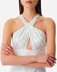 Calvino maxi dress - Pearly White