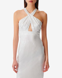 Calvino maxi dress - Pearly White