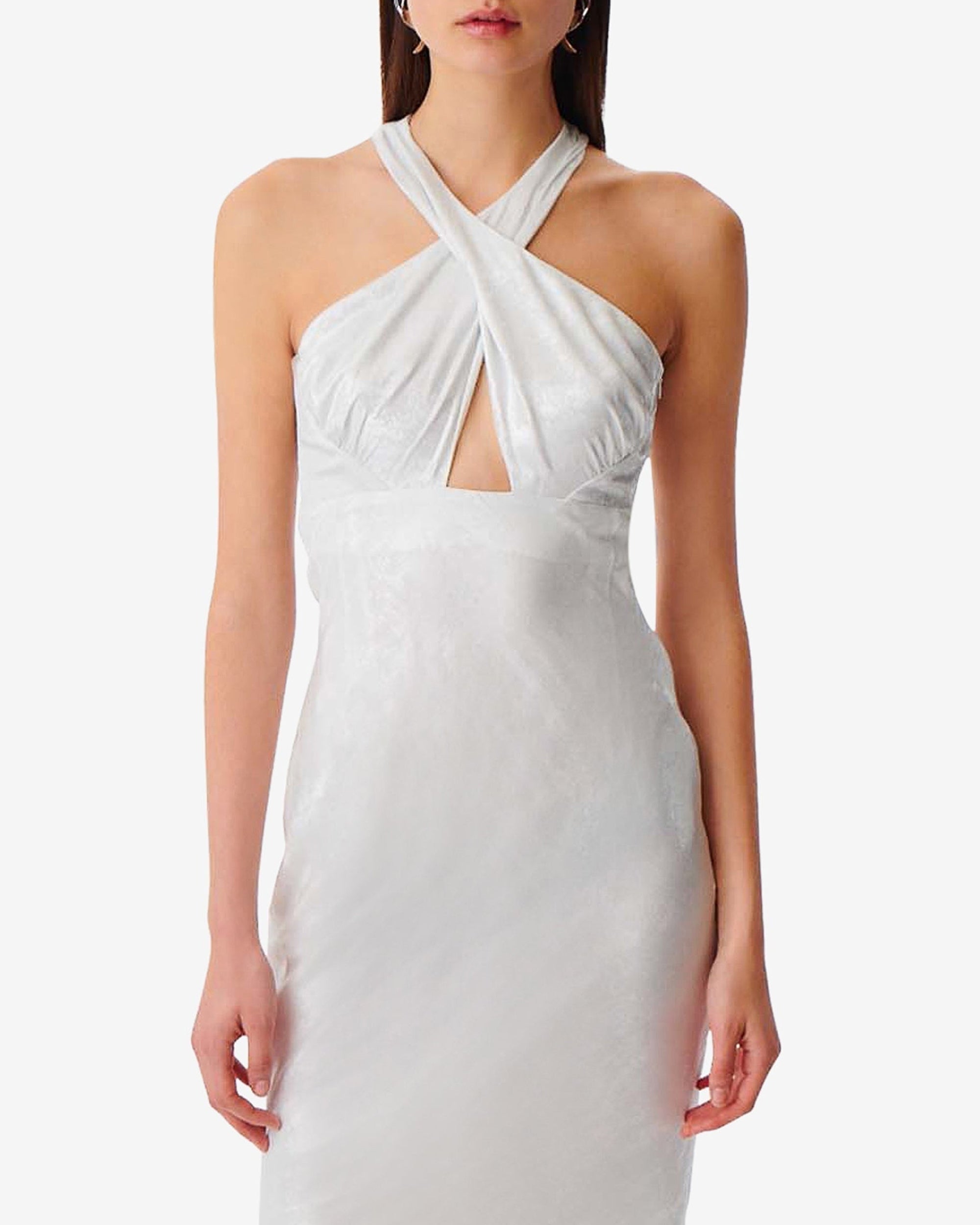 Calvino maxi dress - Pearly White