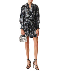 Camolla short dress - Black Multico