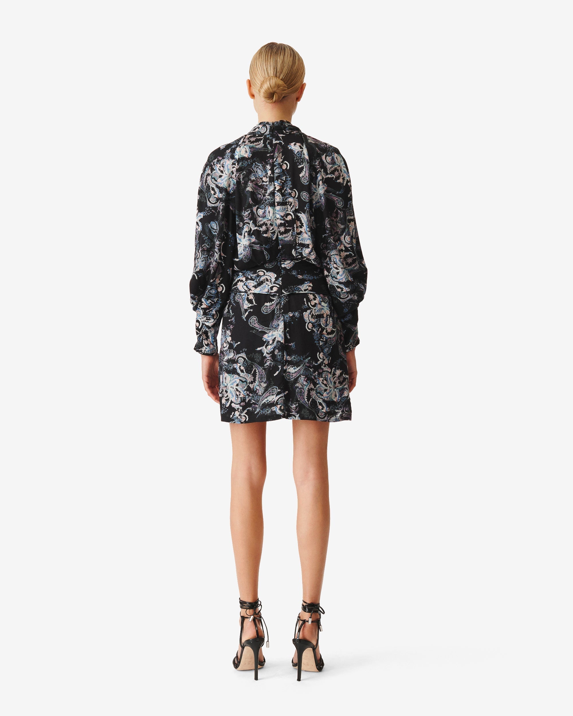 Camolla short dress - Black Multico