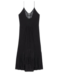 Cliff silk maxi dress - Black