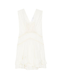 Conor dress in silk - Ecru