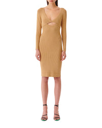 Eugenia midi-length dress - Sand