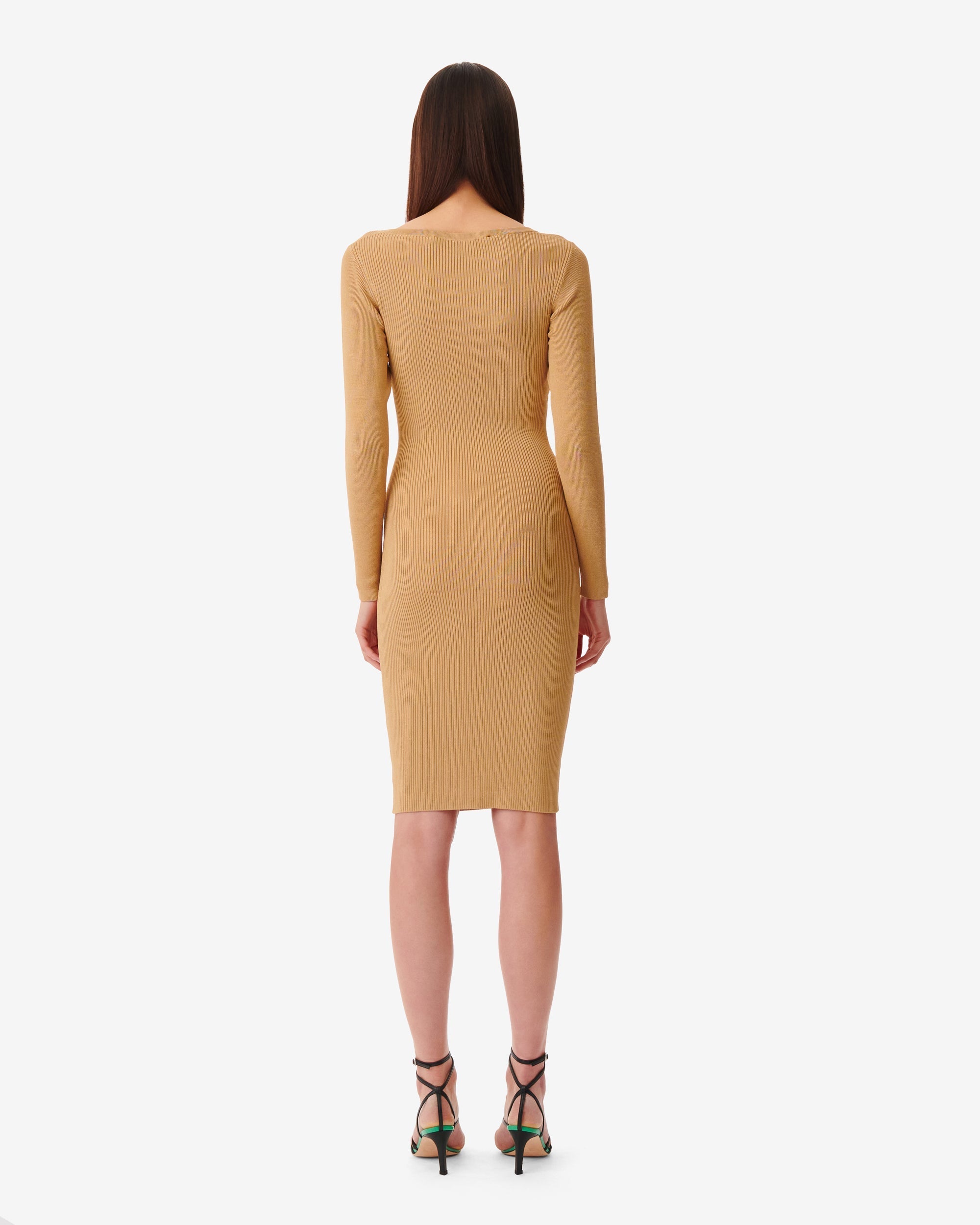 Eugenia midi-length dress - Sand