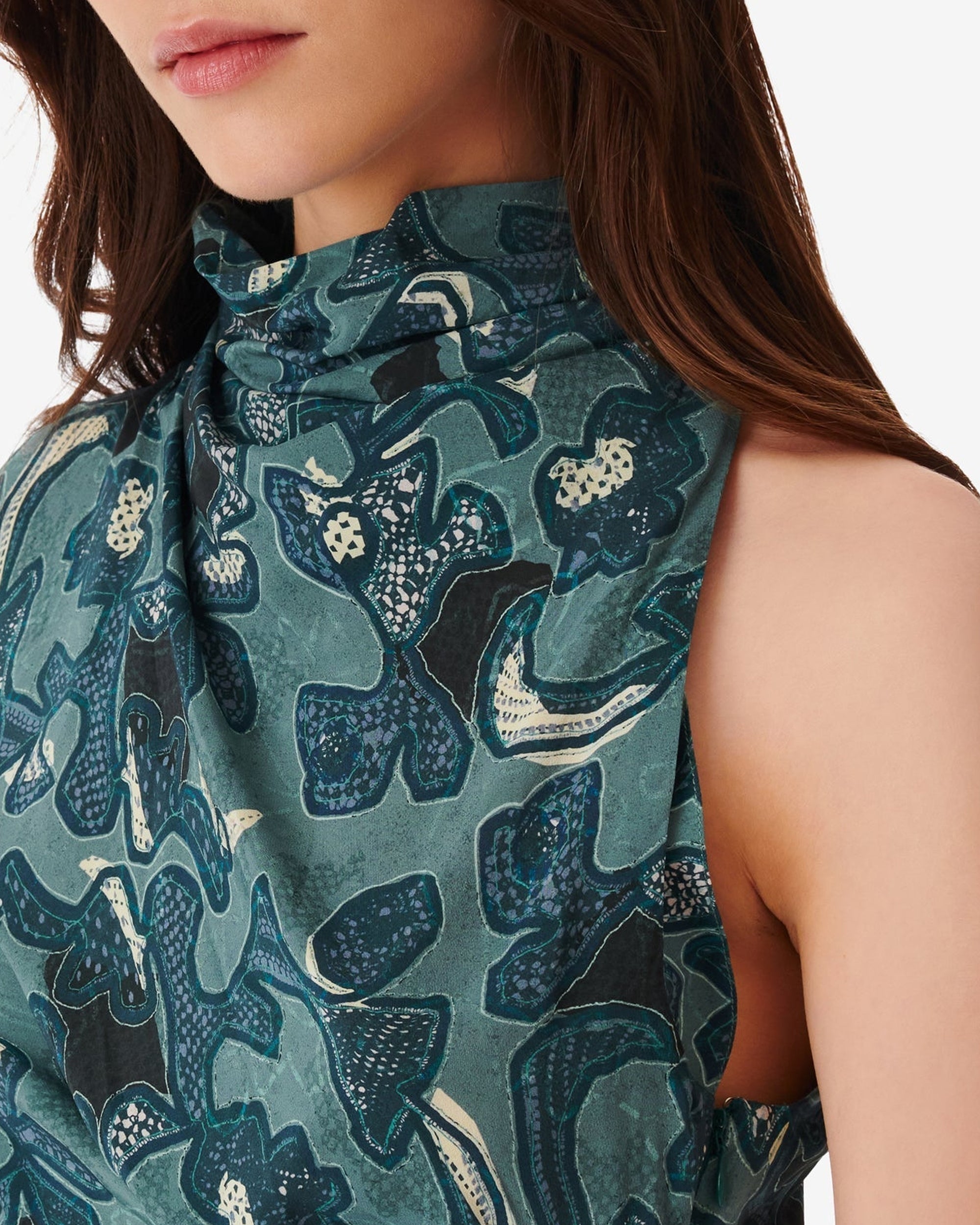 Fabiola dress - Blue Green
