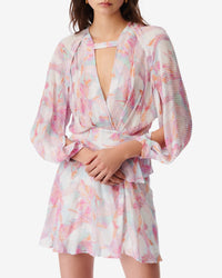 Franci short dress - Light Pink Multico