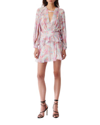 Franci short dress - Light Pink Multico