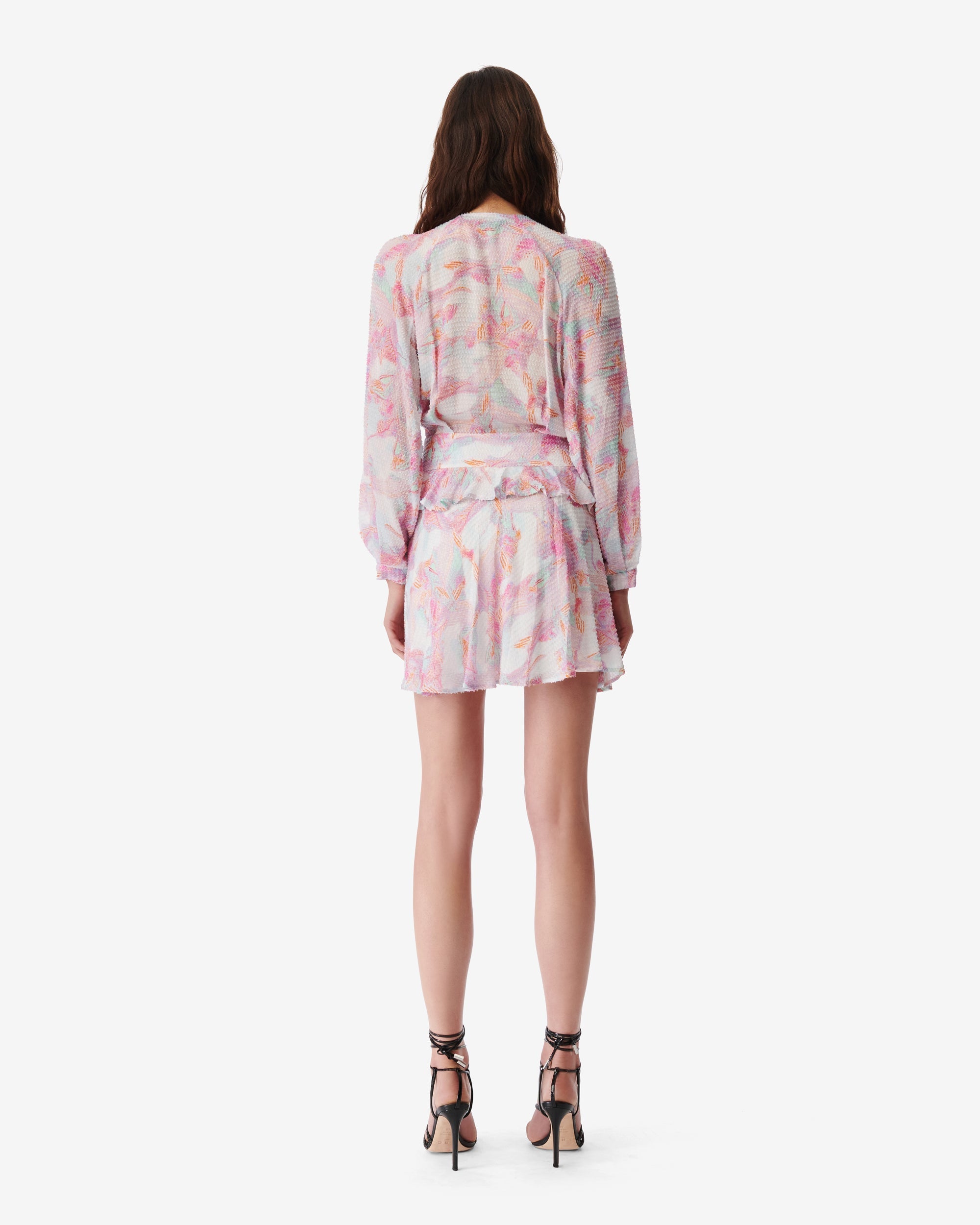 Franci short dress - Light Pink Multico