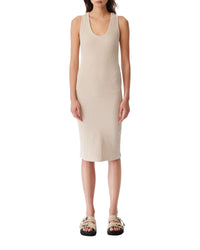 Galatea maxi dress - Taupe & Ecru