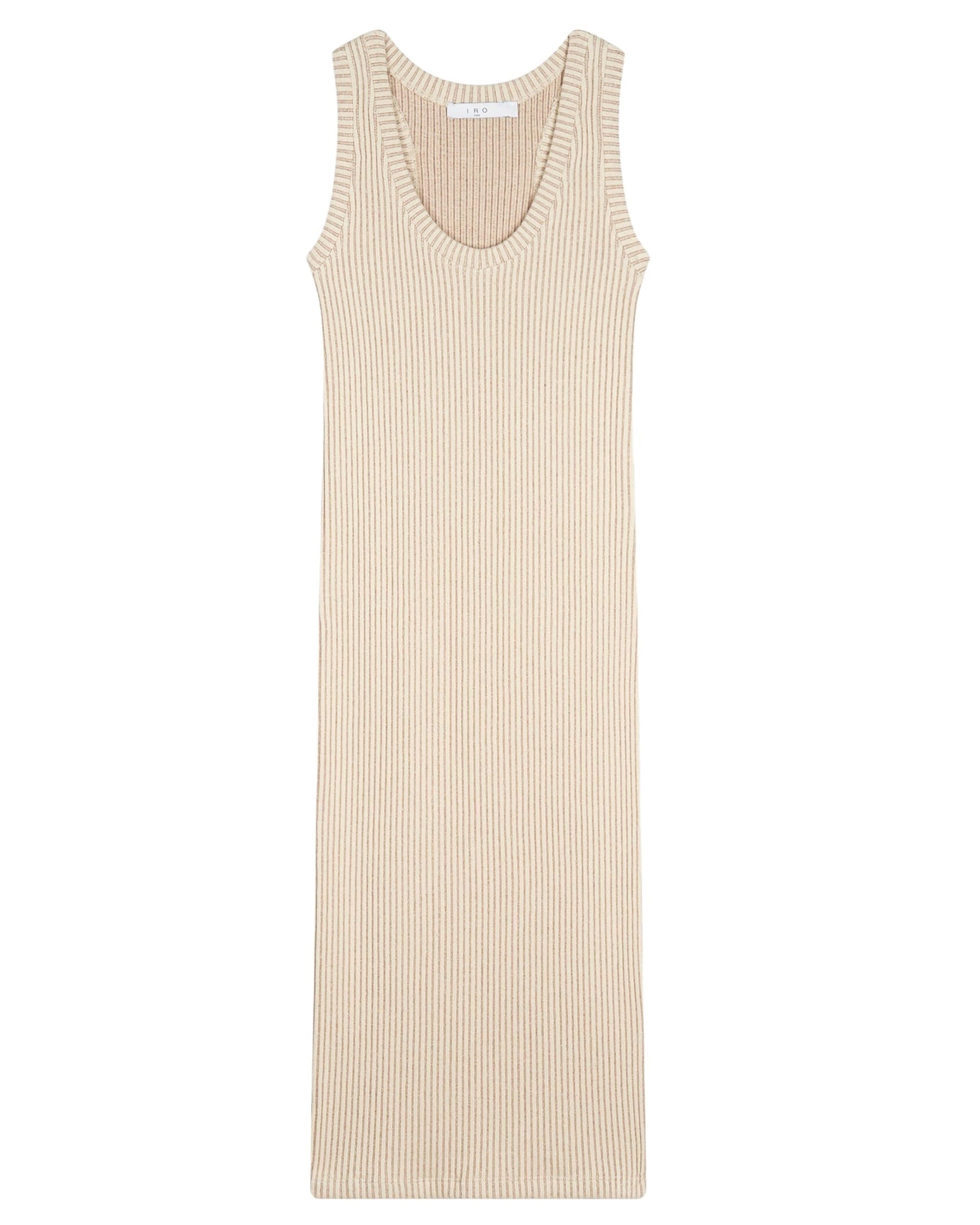 Galatea maxi dress - Taupe & Ecru