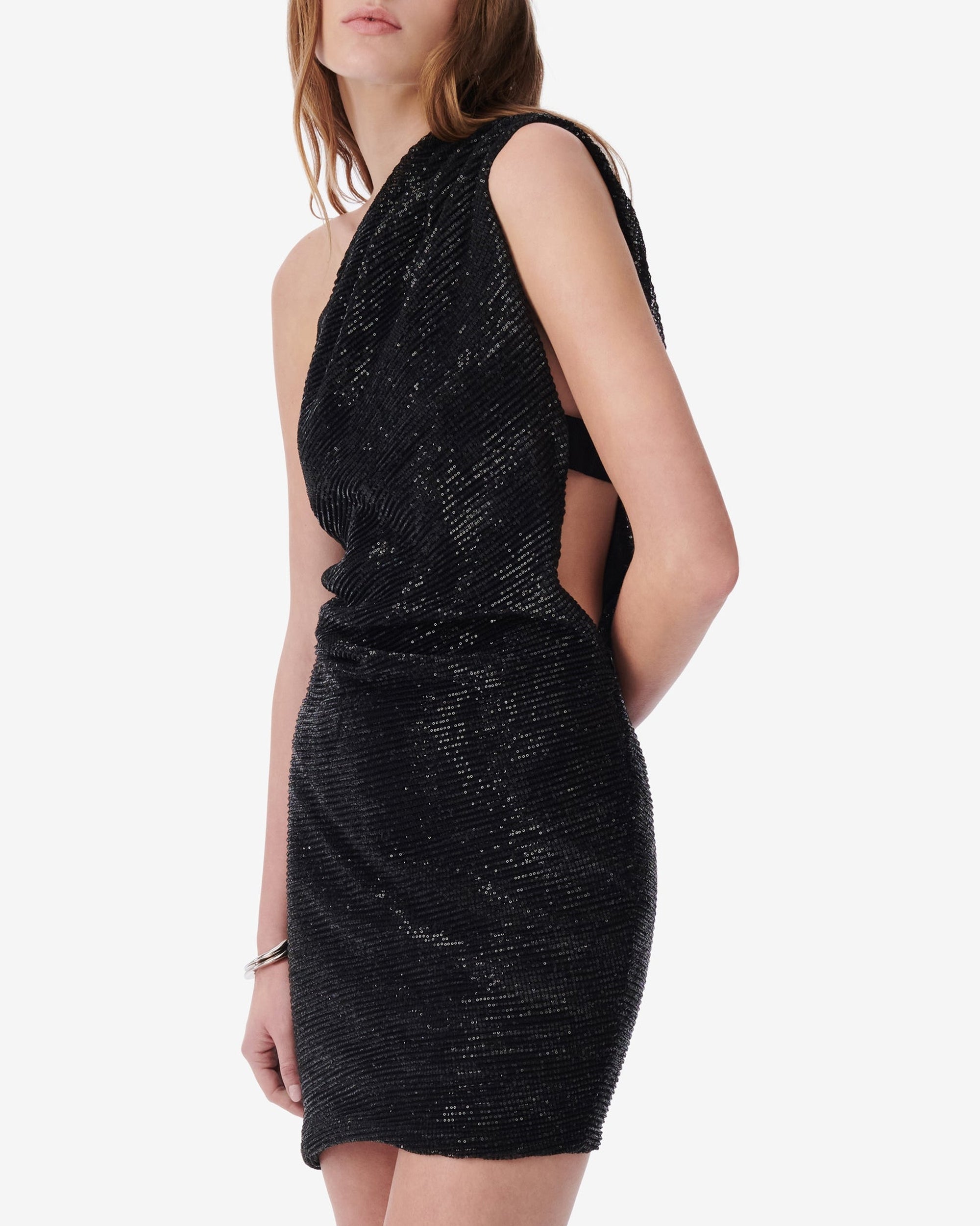 Haidi asymmetric dress - Black