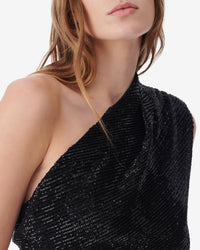 Haidi asymmetric dress - Black