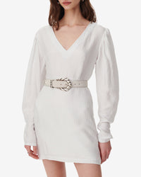 Ilona short dress - White & Silver