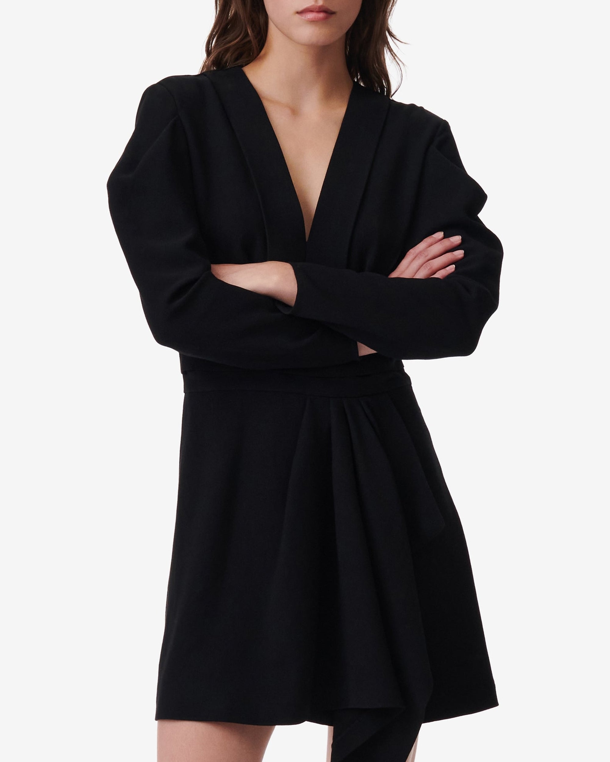Jimilia wool blend dress - Black