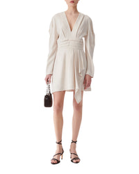 Jimilia wool blend dress - Ecru