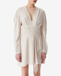 Jimilia wool blend dress - Ecru