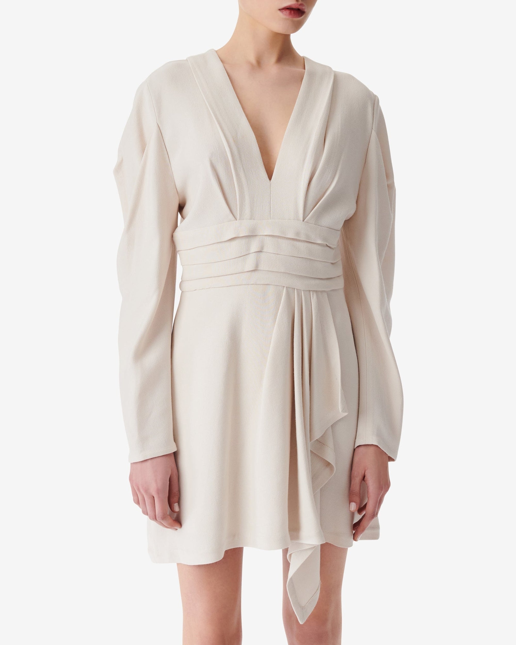 Jimilia wool blend dress - Ecru