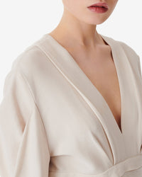 Jimilia wool blend dress - Ecru