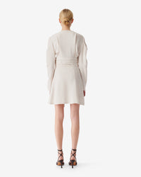 Jimilia wool blend dress - Ecru