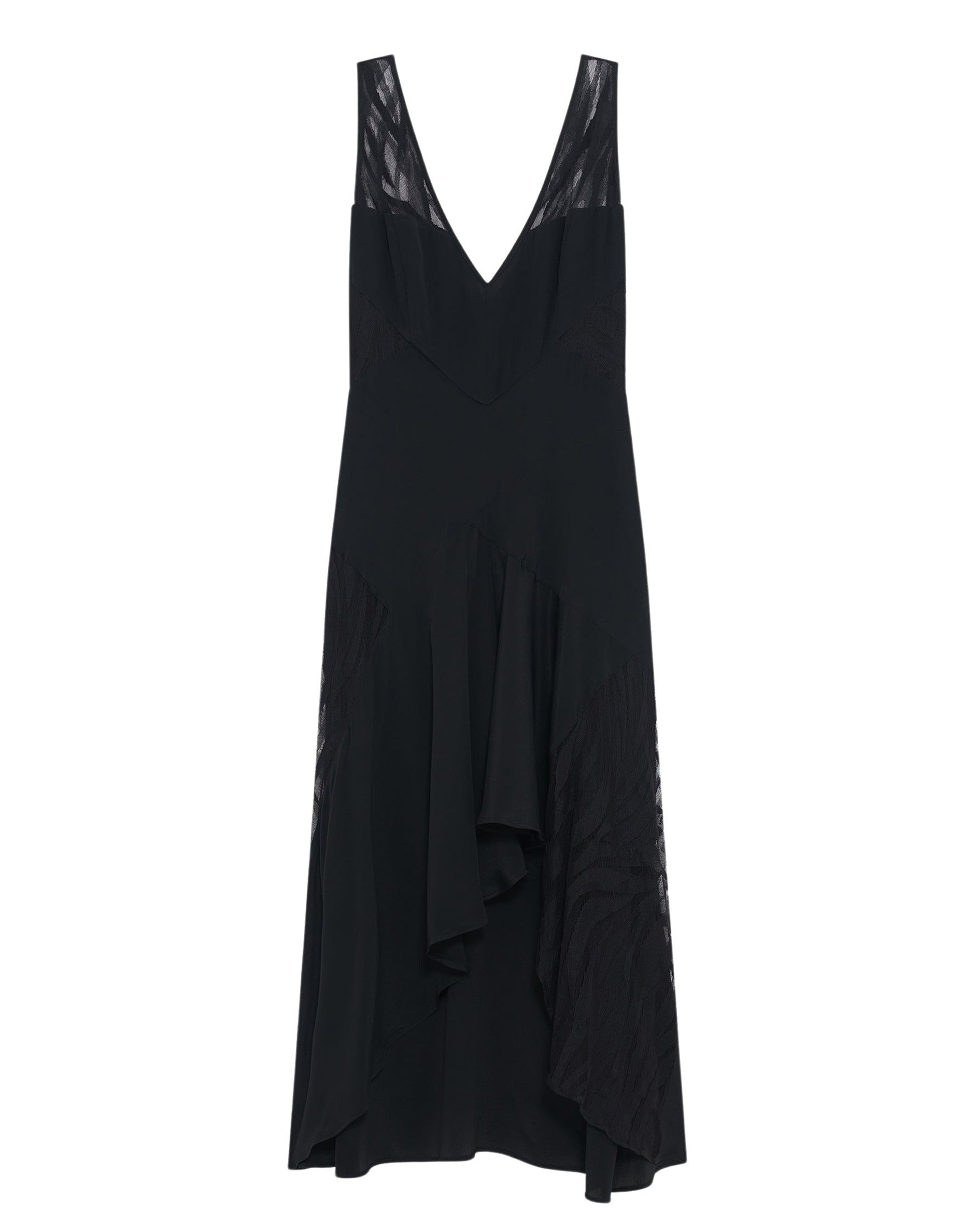 Judya dress in silk - Black