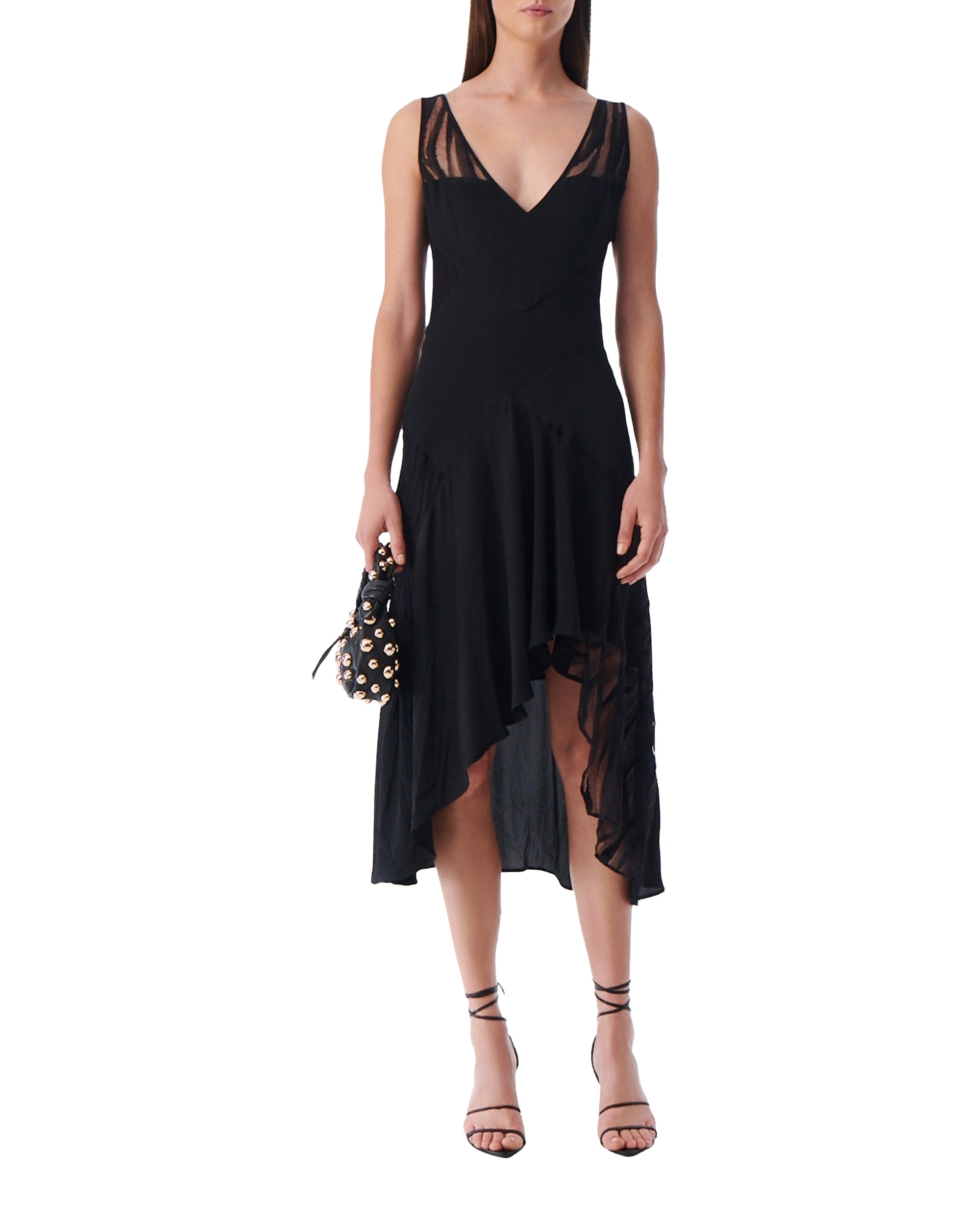 Judya dress in silk - Black