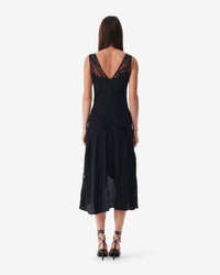 Judya dress in silk - Black