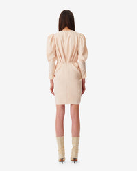 Kalea short dress - Nude