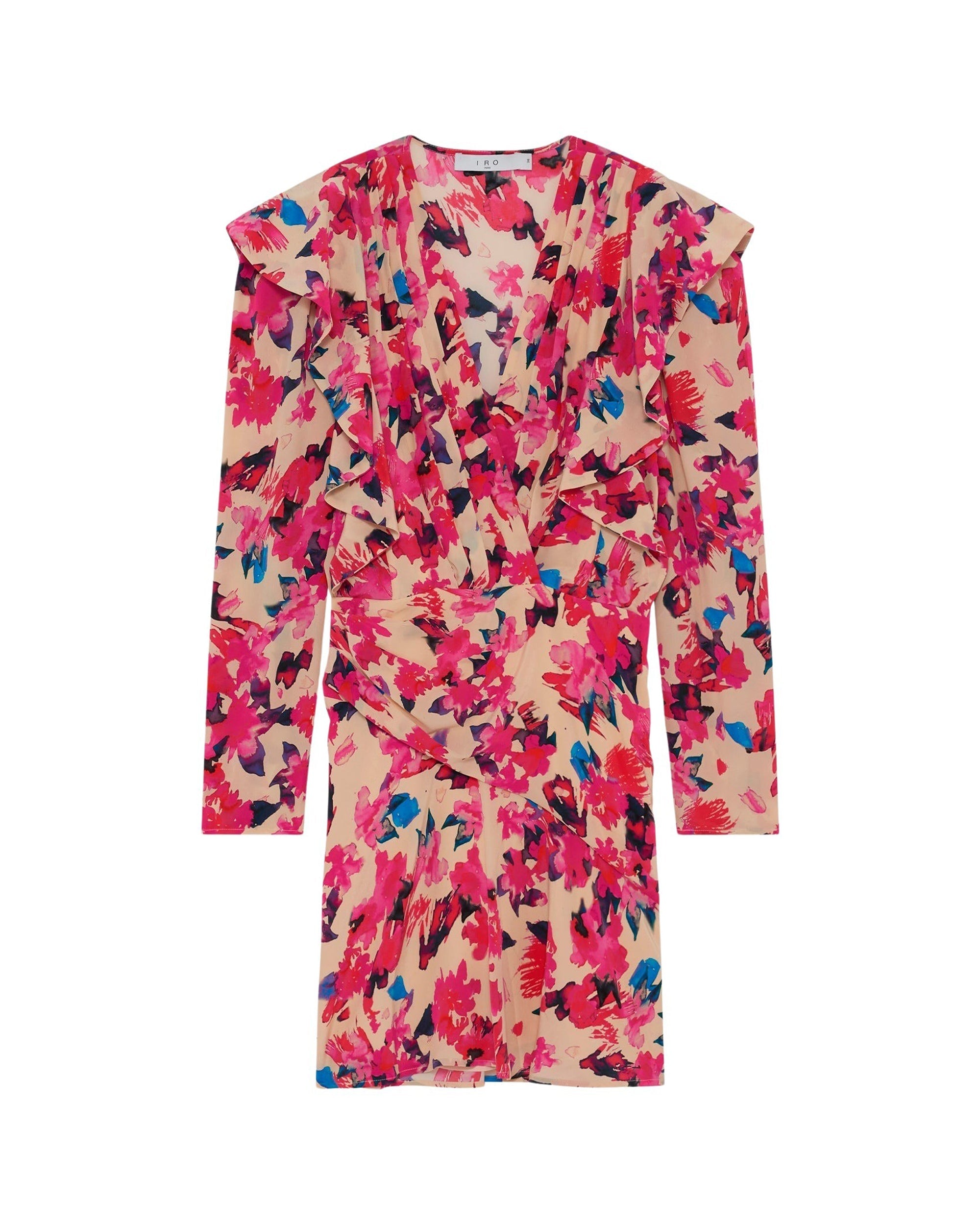 Masca silk dress - Multico Ecru