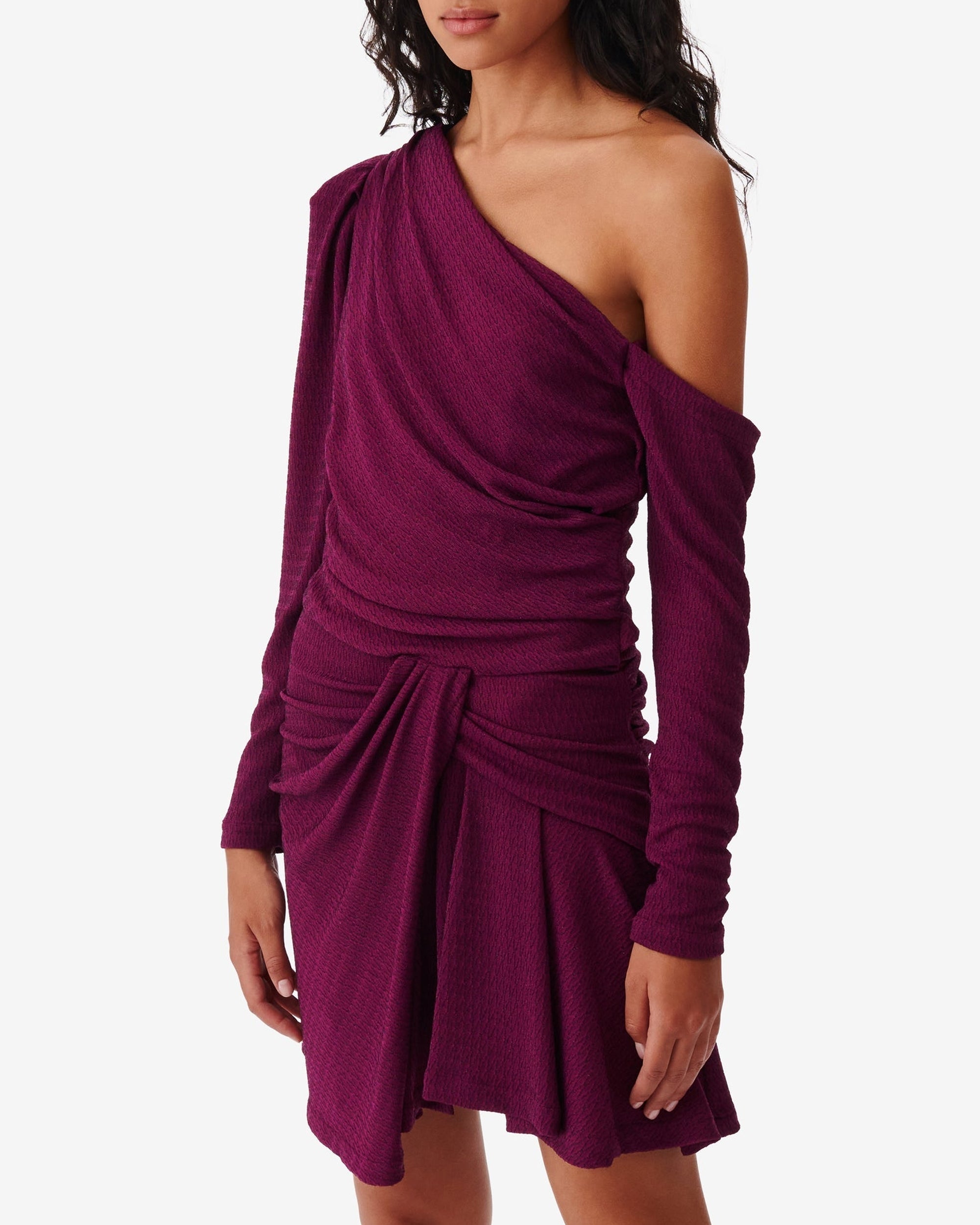 Merimi Dress - Fushia & Black