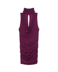 Mikano Dress - Fushia & Black