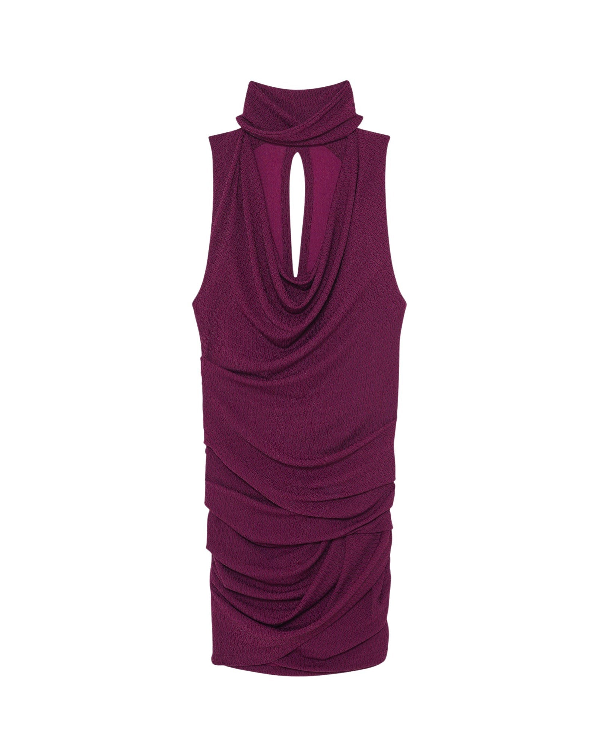 Mikano Dress - Fushia & Black