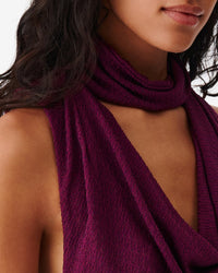 Mikano Dress - Fushia & Black