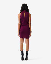 Mikano Dress - Fushia & Black