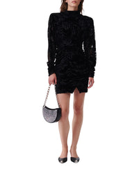 Narivo silk blend dress - Black