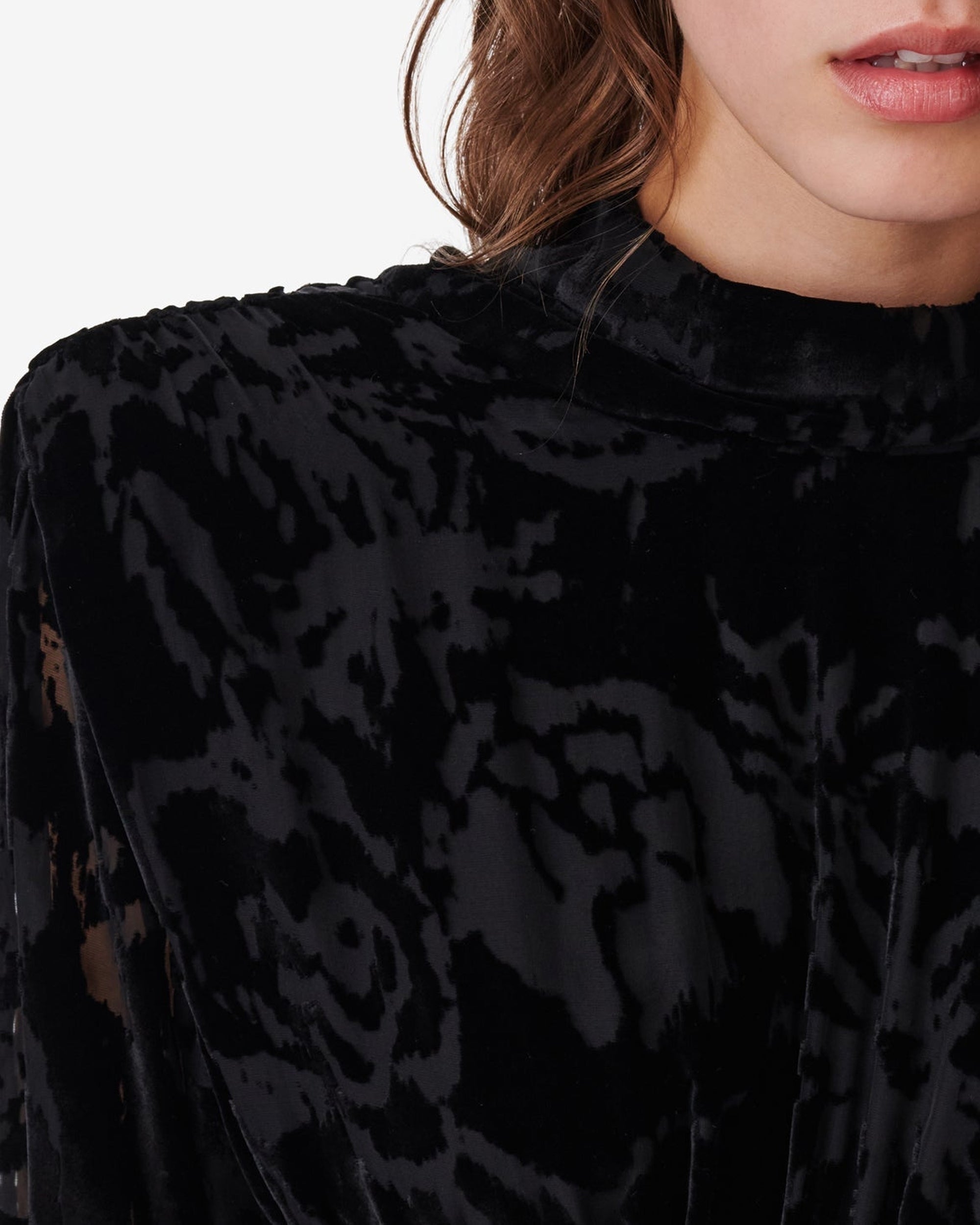 Narivo silk blend dress - Black