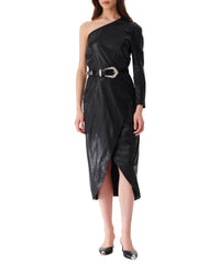 Navae leather dress - Black