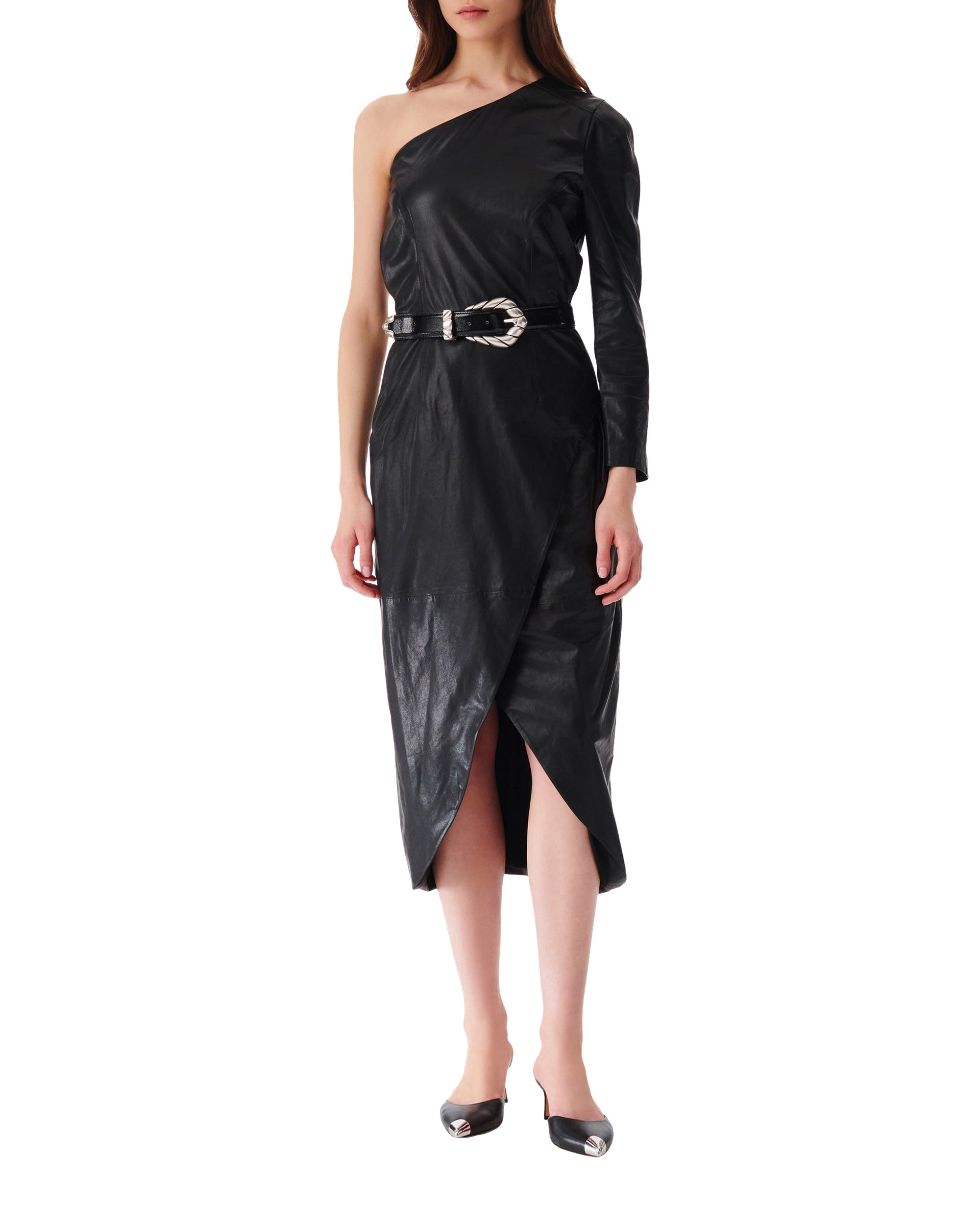 Navae leather dress - Black