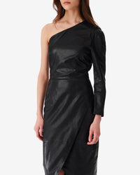 Navae leather dress - Black