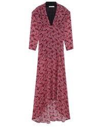 Nollie silk blend dress - Multico Pink