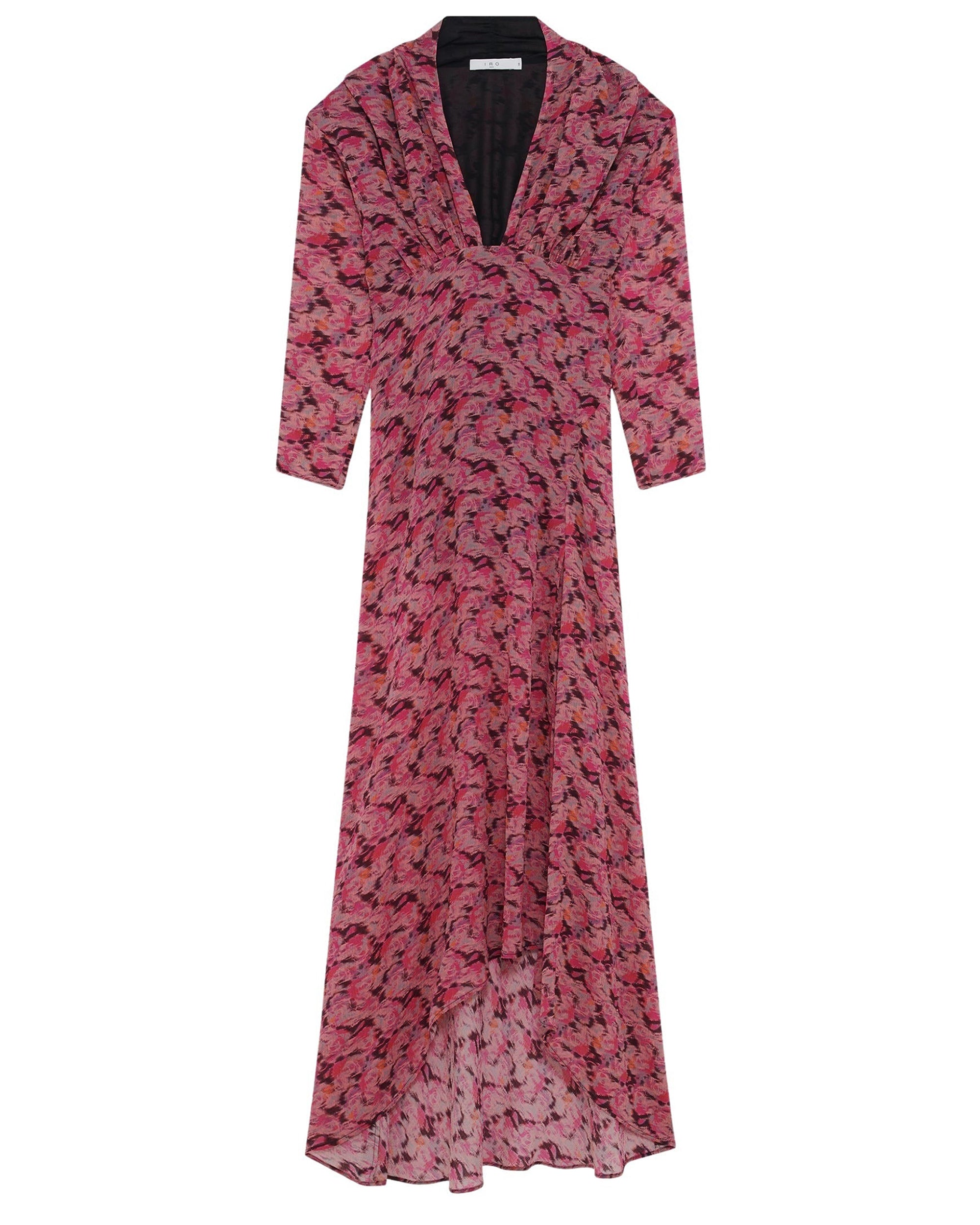 Nollie silk blend dress - Multico Pink