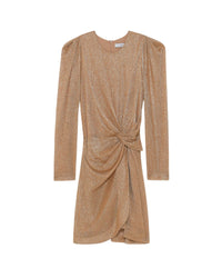 Nowen short dress - Metallic Gold