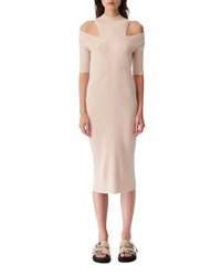 Priscilla midi dress - Light Taupe
