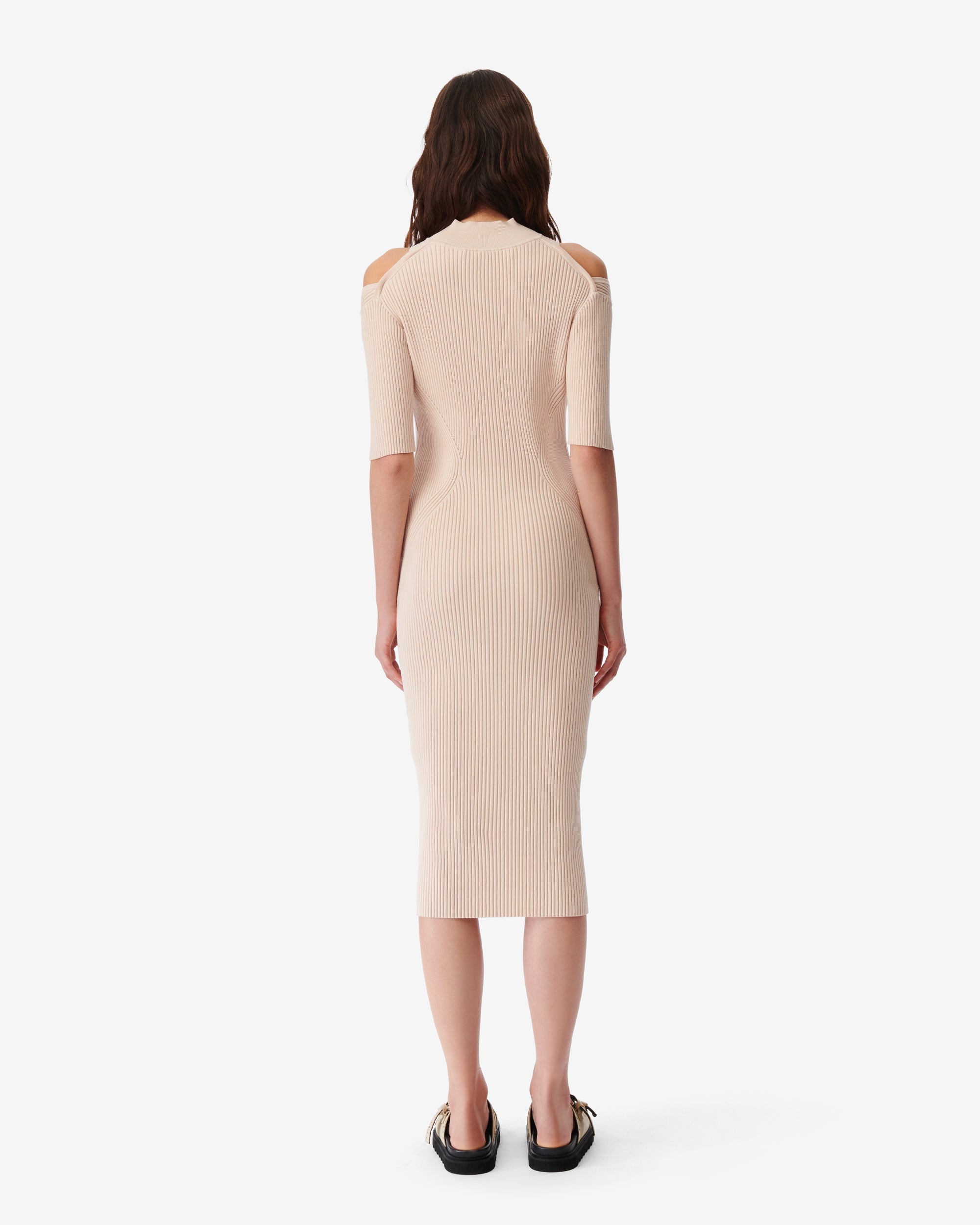 Priscilla midi dress - Light Taupe
