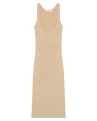 Sahkyo silk dress - White & Orange