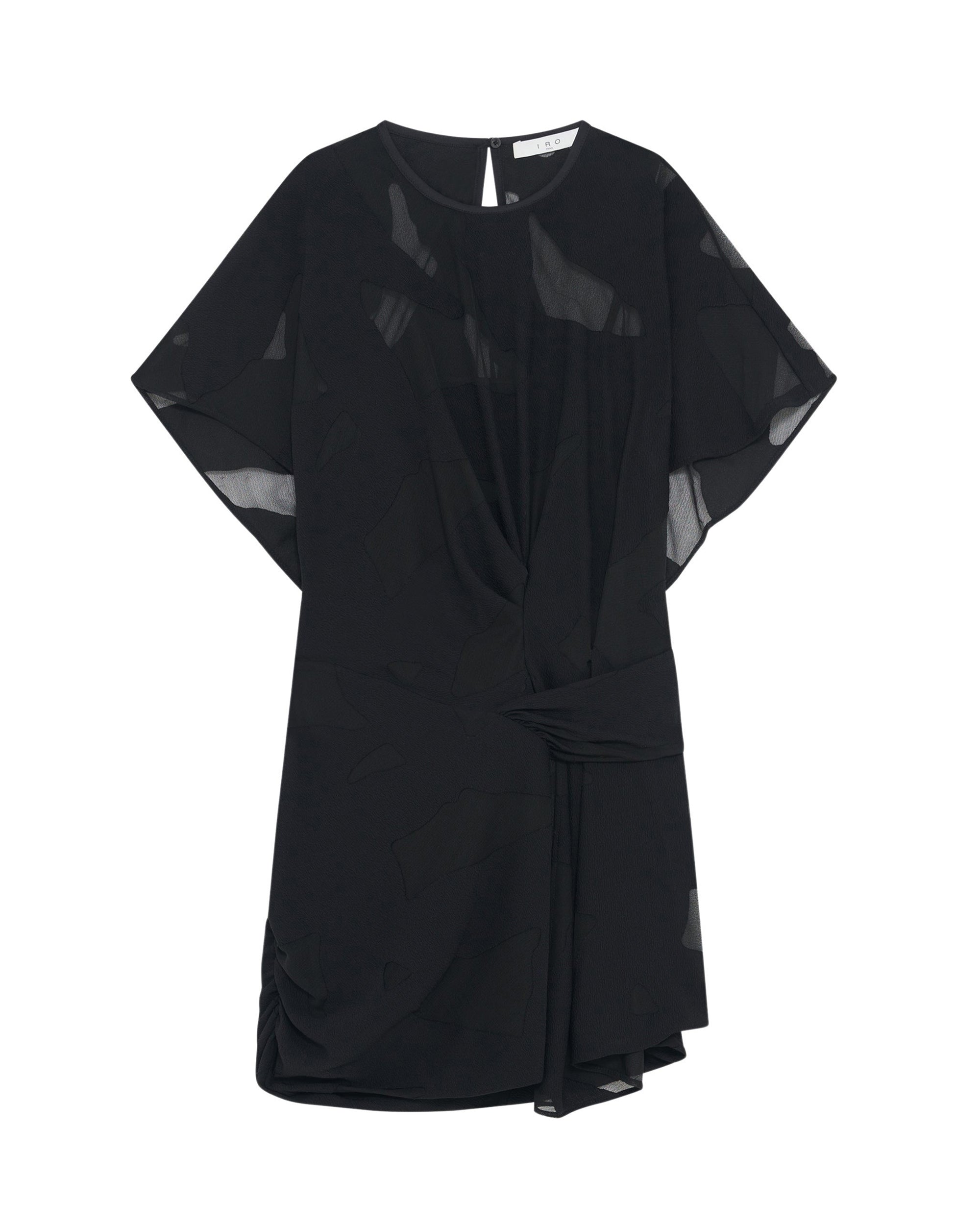 Seona short-sleeved dress - Black