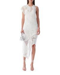 Shanon asymmetric dress - Off White
