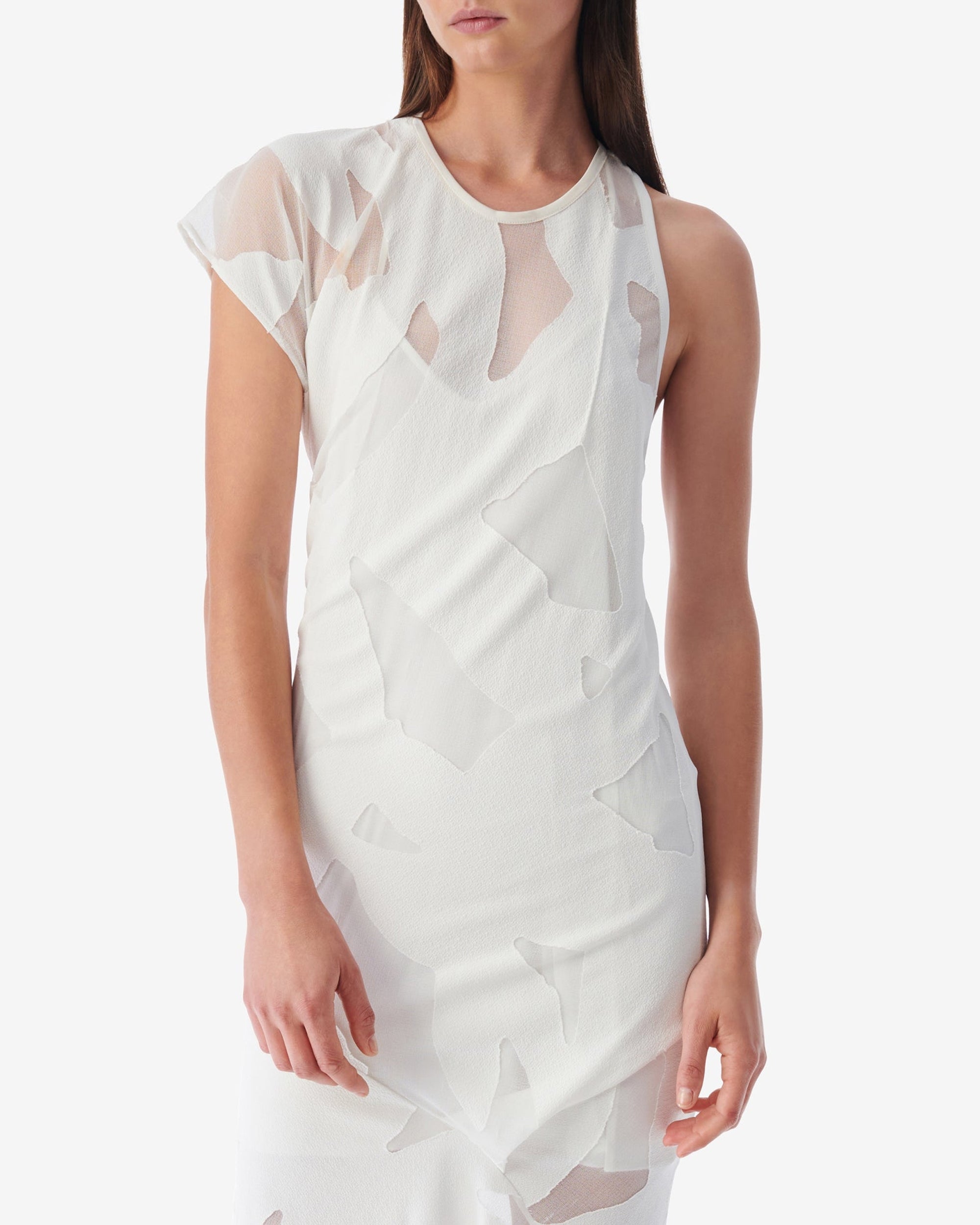 Shanon asymmetric dress - Off White